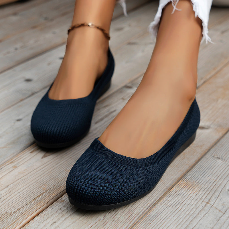 Amelia | Women Knit Ballet Flats Sandals