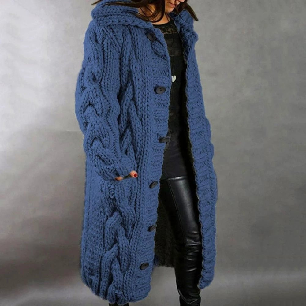 Eliza | Chunky Cable Knit Cardigan