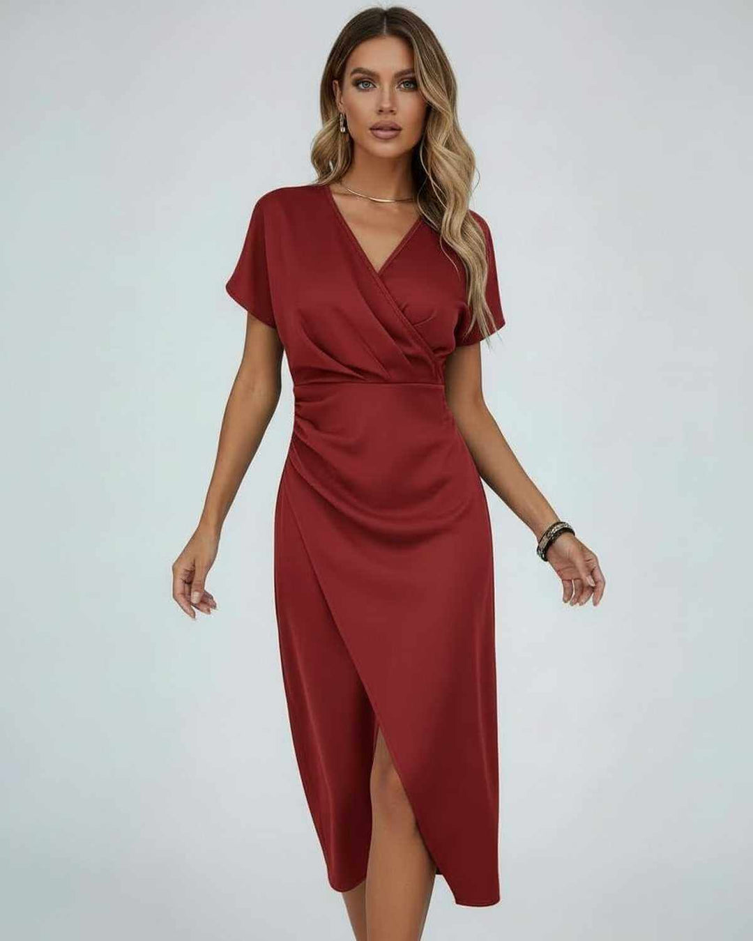 Hattie | Wedding Guest Wrap Midi Dress Women