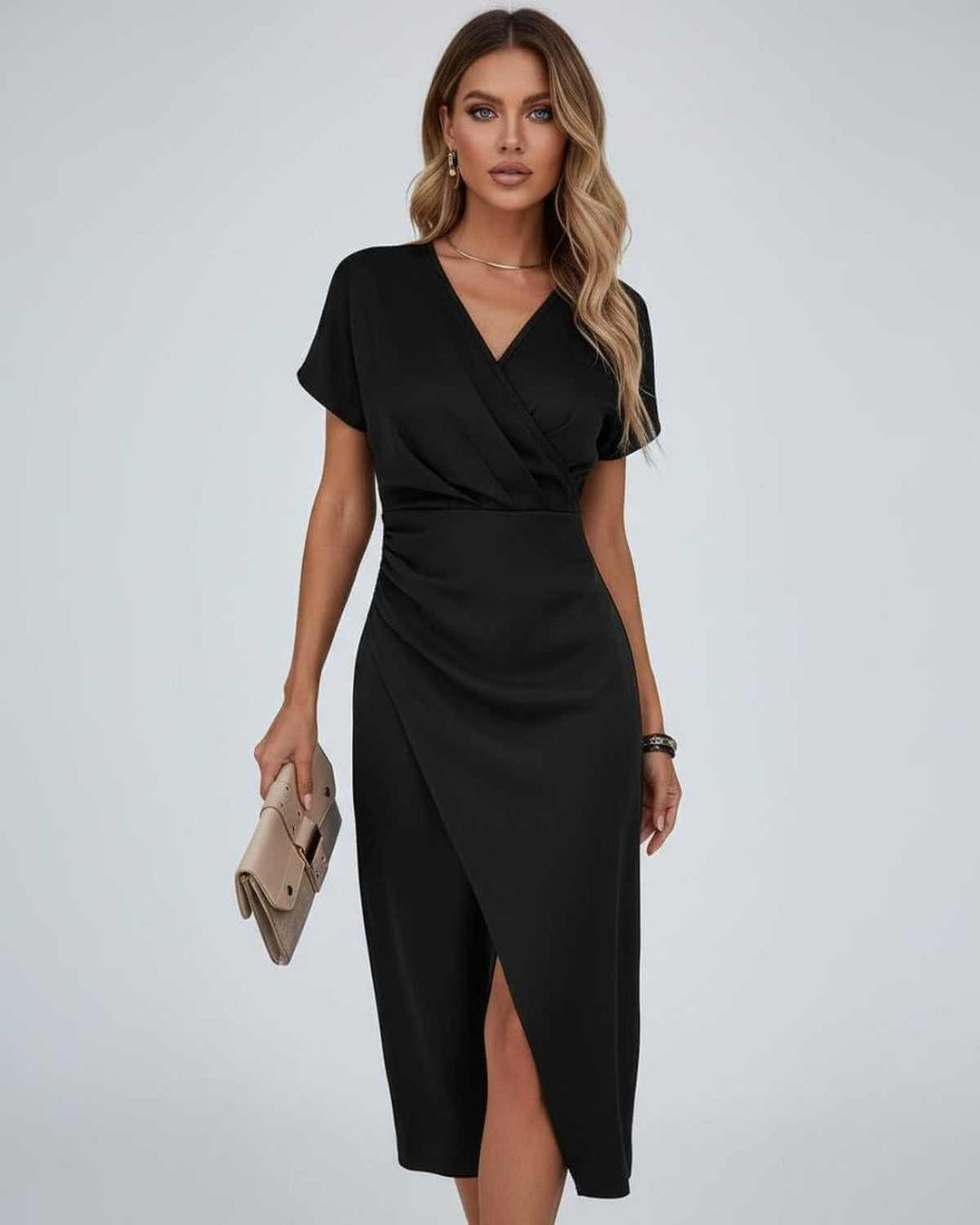 Hattie | Wedding Guest Wrap Midi Dress Women