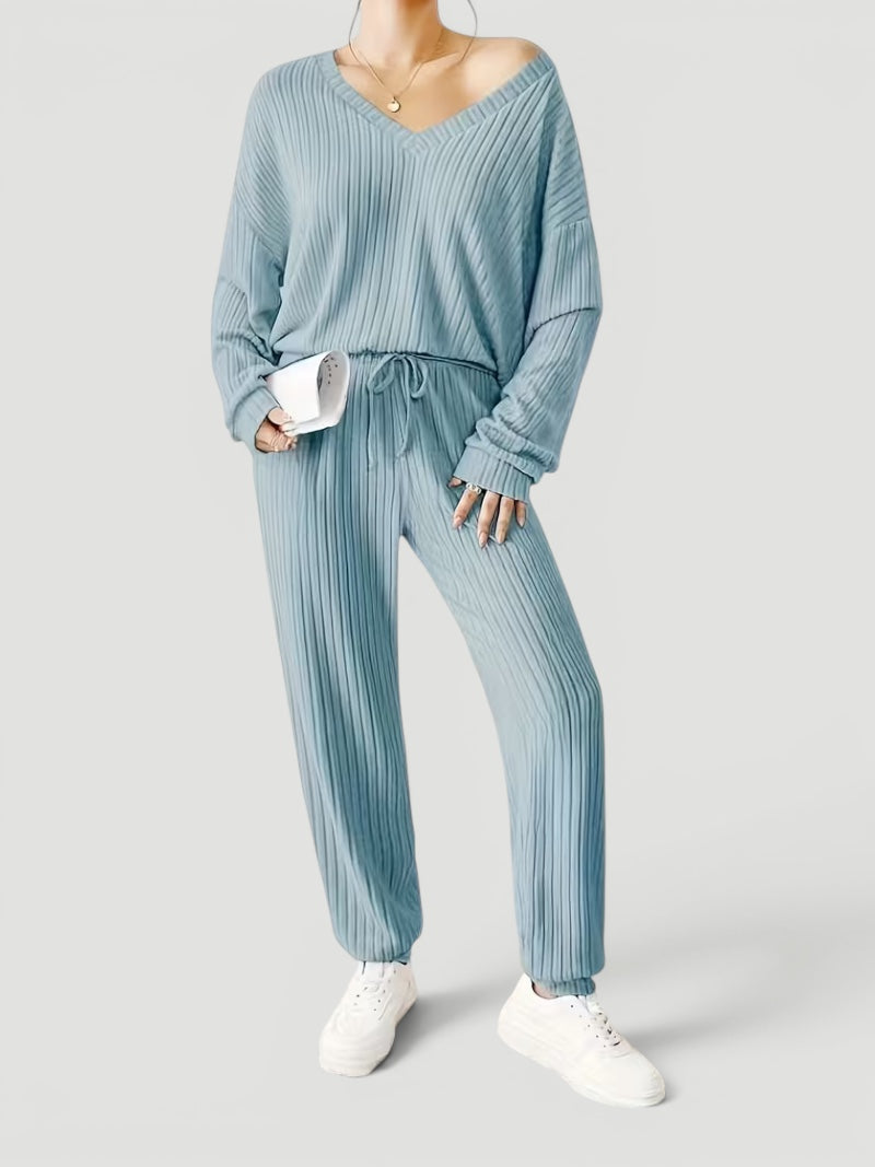 Ellmont London | Women’s Soft Two Piece Pajama Lounge Set