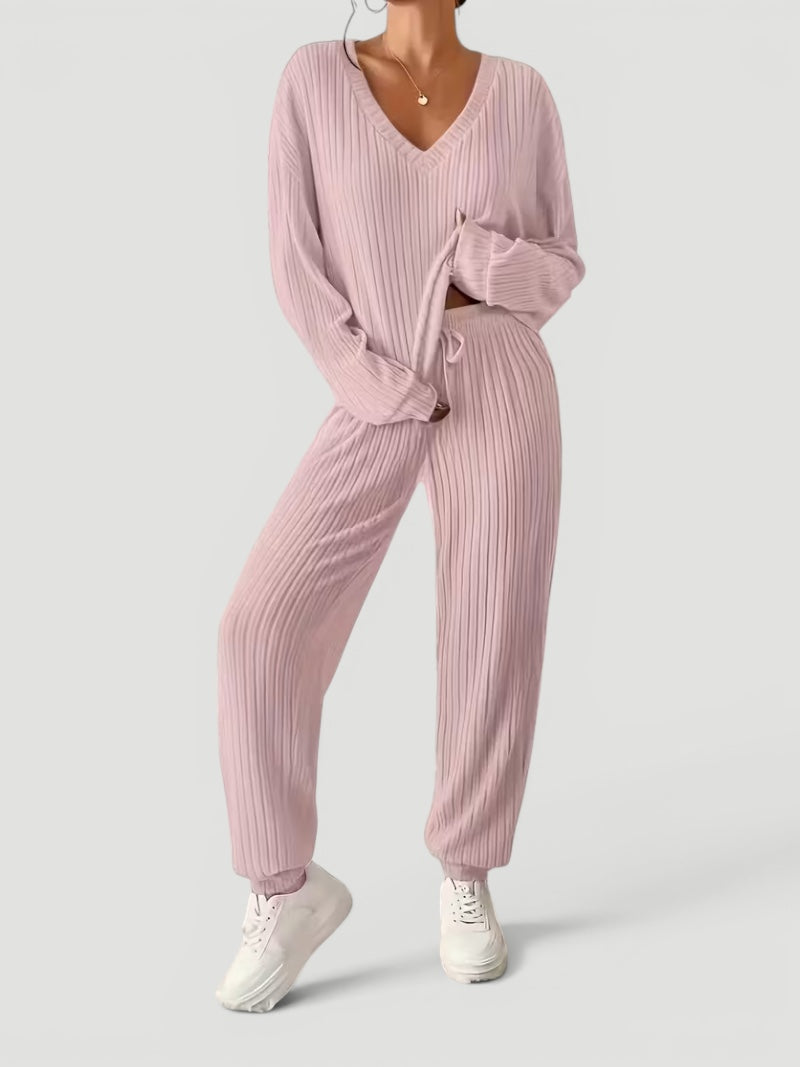 Ellmont London | Women’s Soft Two Piece Pajama Lounge Set