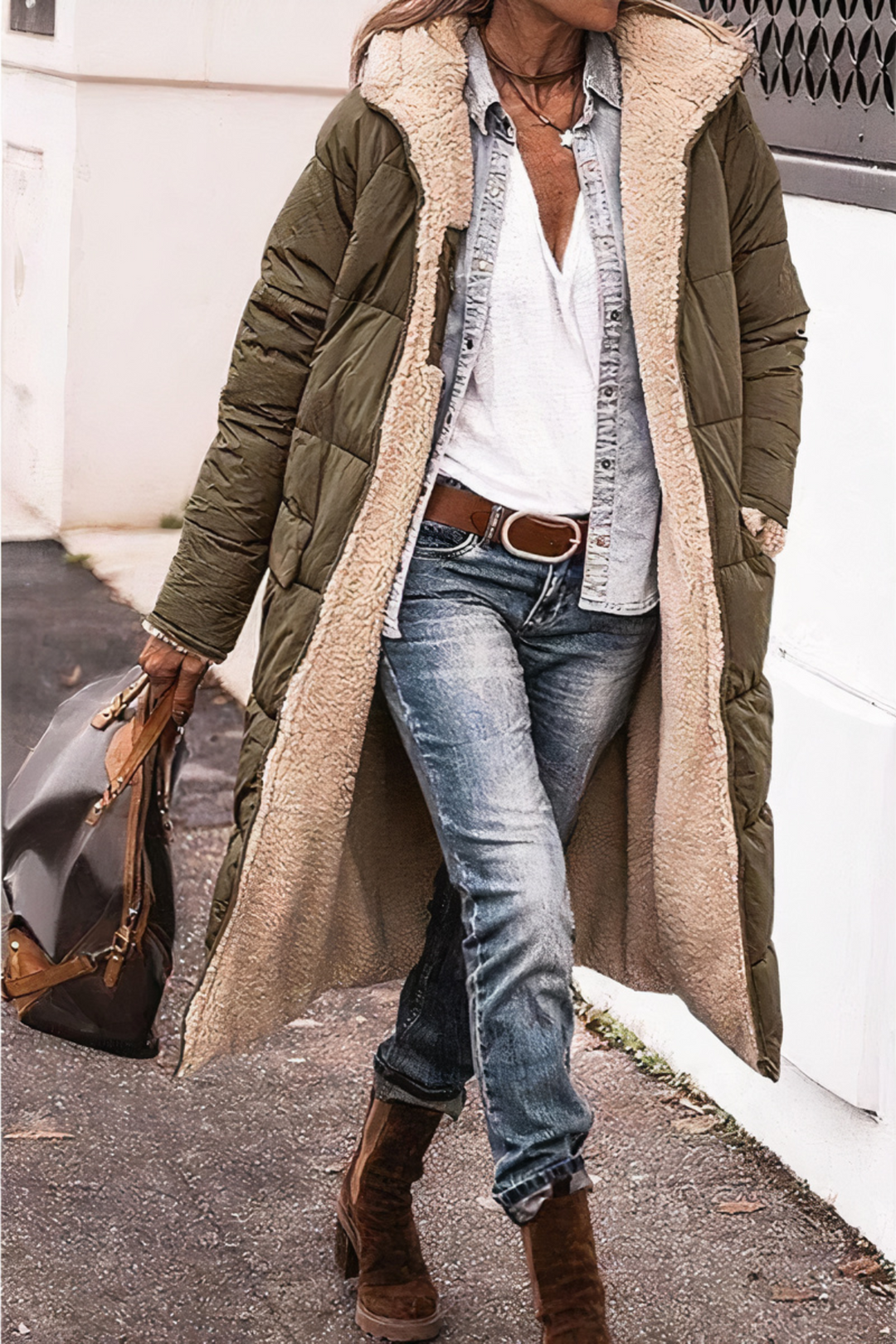 Ava | Womens Quilted Puffer Jacket Ladies Coat