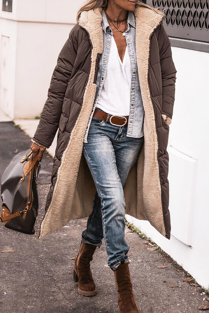 Ava | Womens Quilted Puffer Jacket Ladies Coat