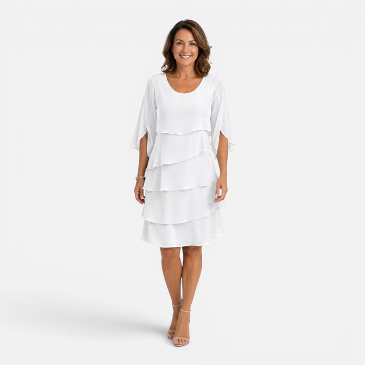 Rosie | Wedding Guest Tiered Chiffon Dress Women