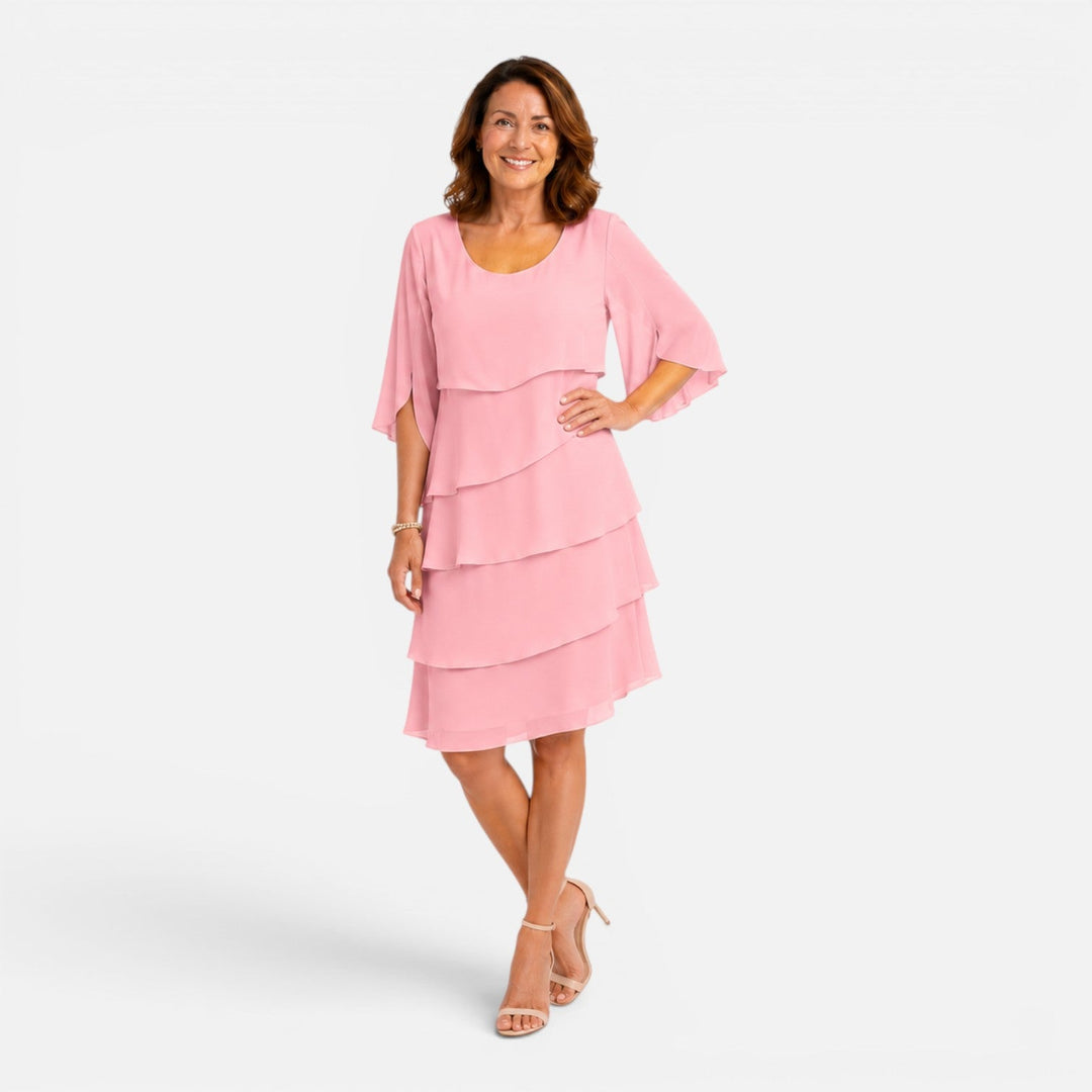 Rosie | Wedding Guest Tiered Chiffon Dress Women
