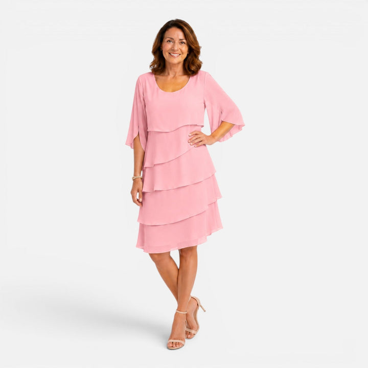 Rosie | Wedding Guest Tiered Chiffon Dress Women