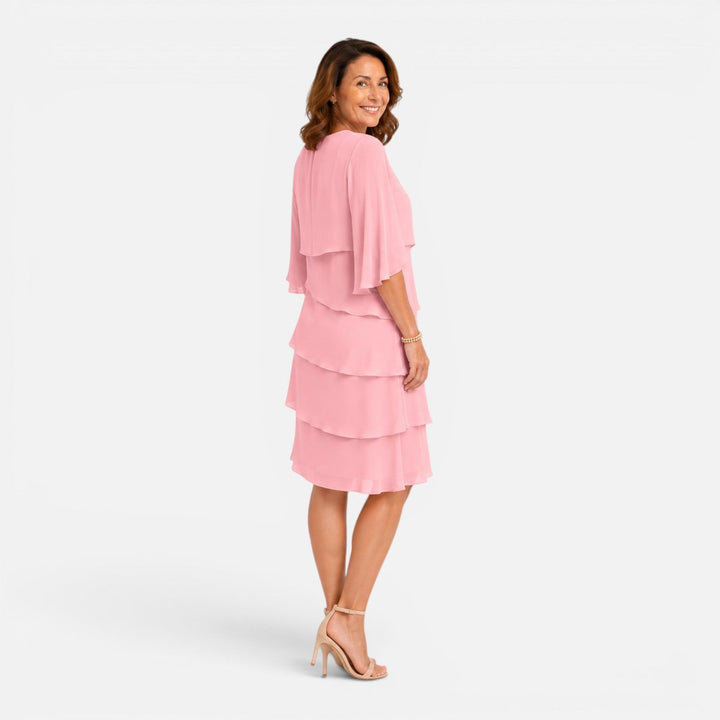 Rosie | Wedding Guest Tiered Chiffon Dress Women