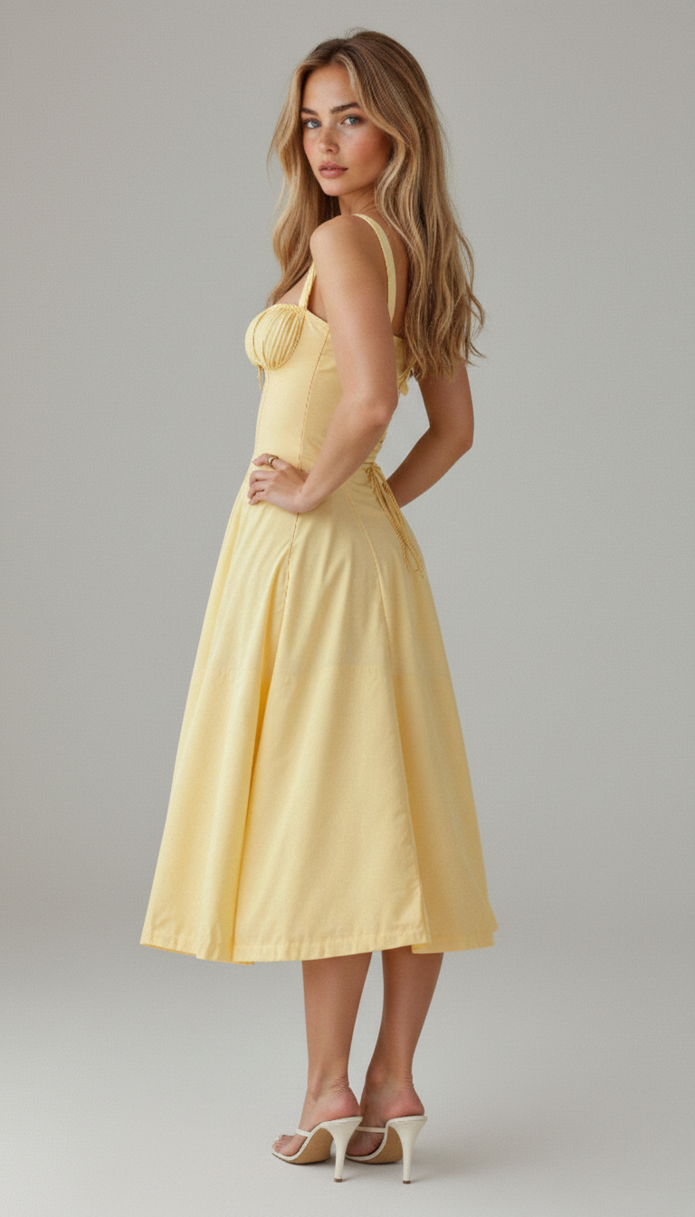 Matilda | Wedding Guest Satin Midi Dress