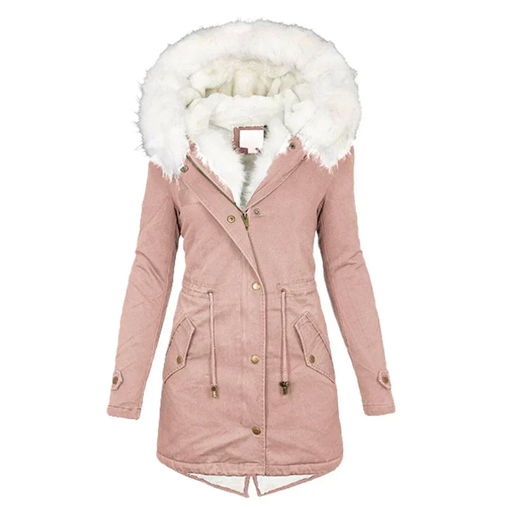 Amelia | Womens Fur Hood Puffer Jacket Coat