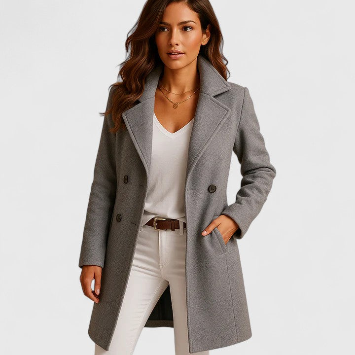 Olivia | Womens Double-Breasted Coat