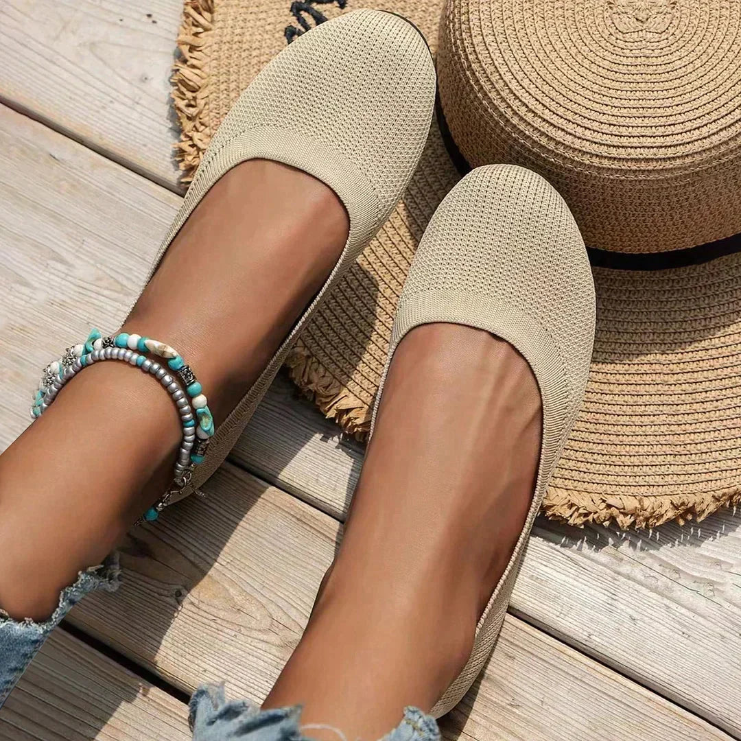 Amelia | Women Knit Ballet Flats Sandals
