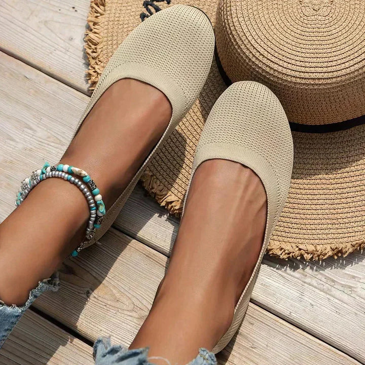 Amelia | Women Knit Ballet Flats Sandals