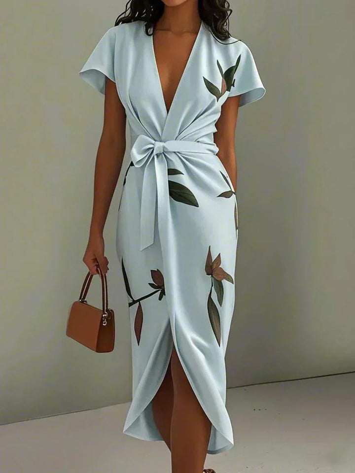 Georgia | Wedding Guest Midi Wrap Dress