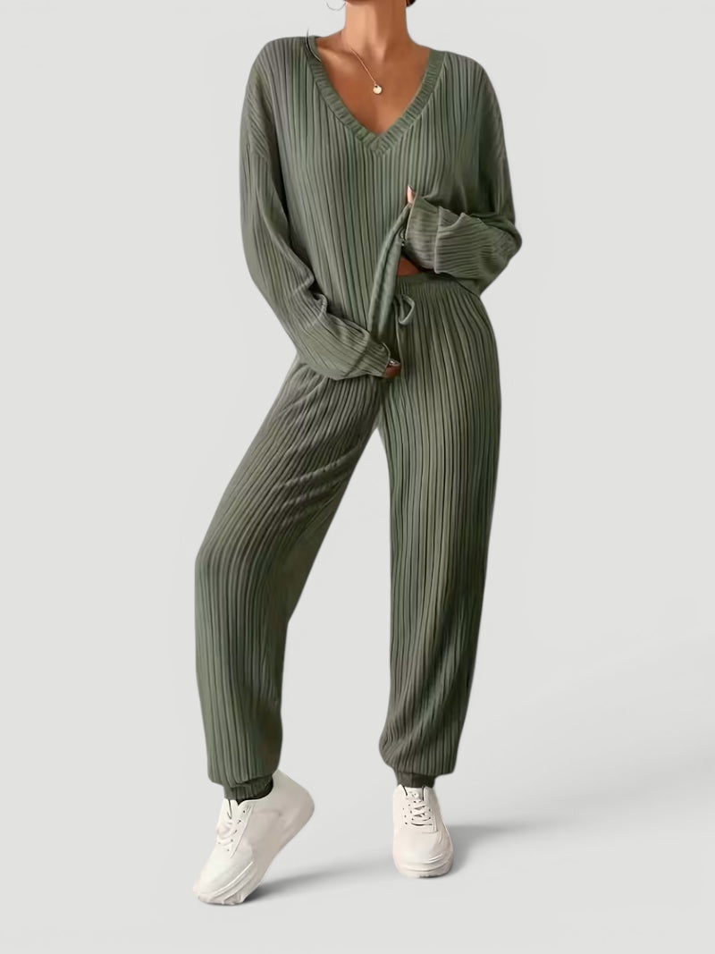 Ellmont London | Women’s Soft Two Piece Pajama Lounge Set