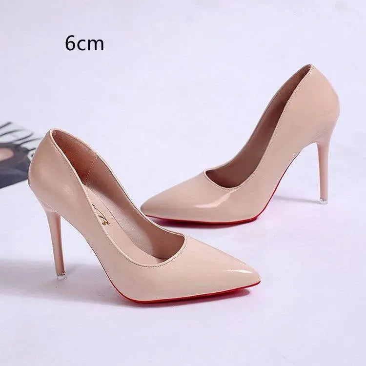 Freya | Patent Pointed Toe Stiletto Heel Sandals