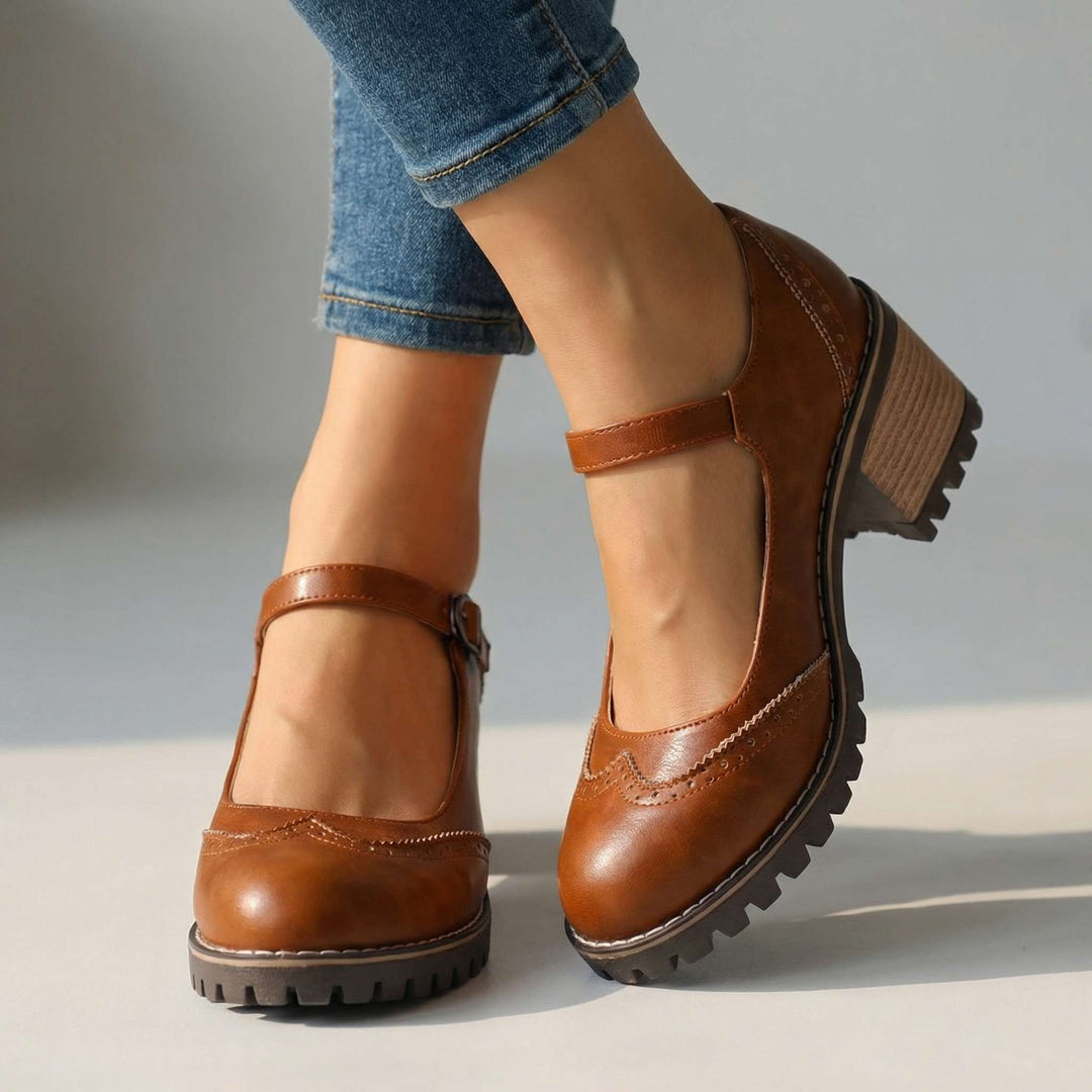 Clemmie | Women Block Heel Mary Jane Sandals
