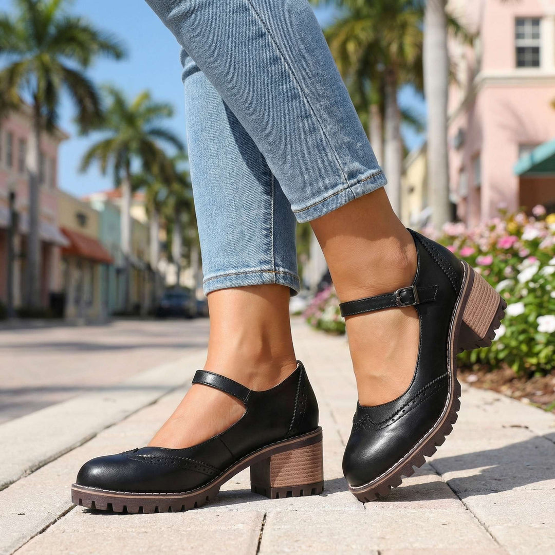 Clemmie | Women Block Heel Mary Jane Sandals