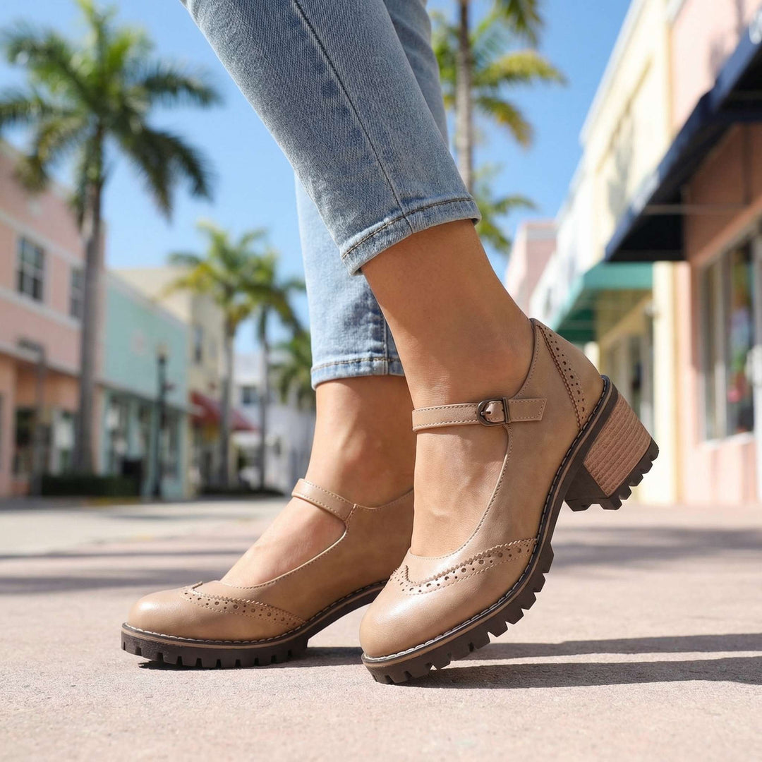 Clemmie | Women Block Heel Mary Jane Sandals
