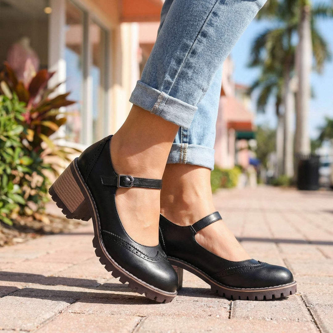 Clemmie | Women Block Heel Mary Jane Sandals