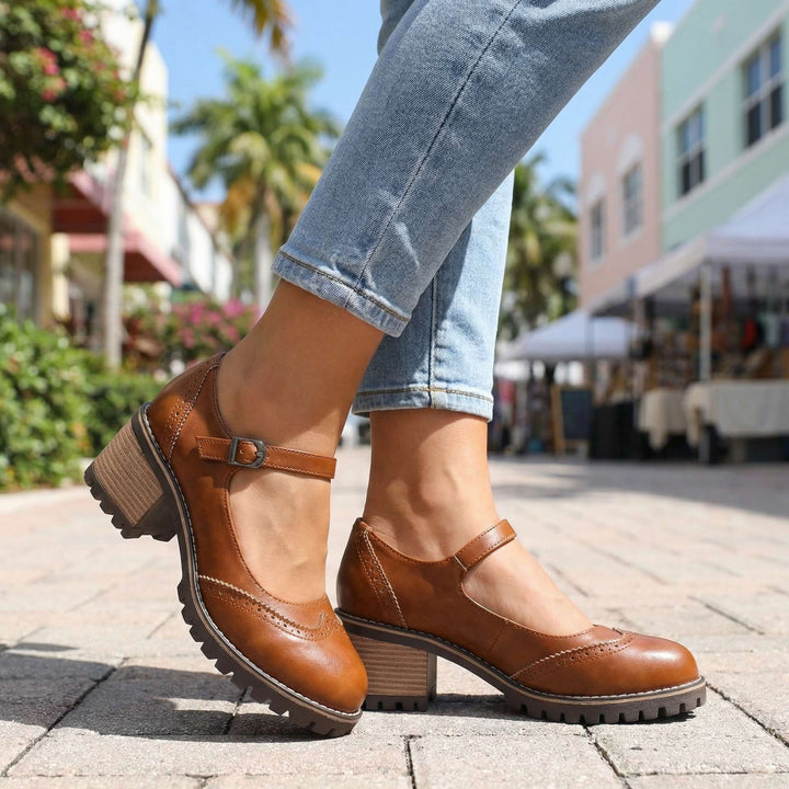Clemmie | Women Block Heel Mary Jane Sandals