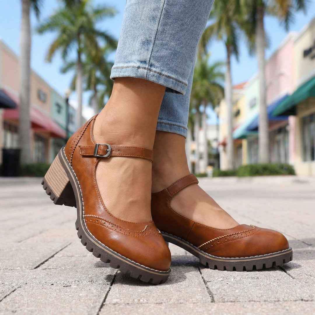 Clemmie | Women Block Heel Mary Jane Sandals