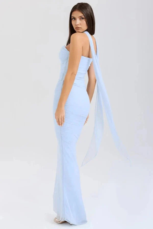 Daisy | Wedding Guest Ruched Maxi Dress