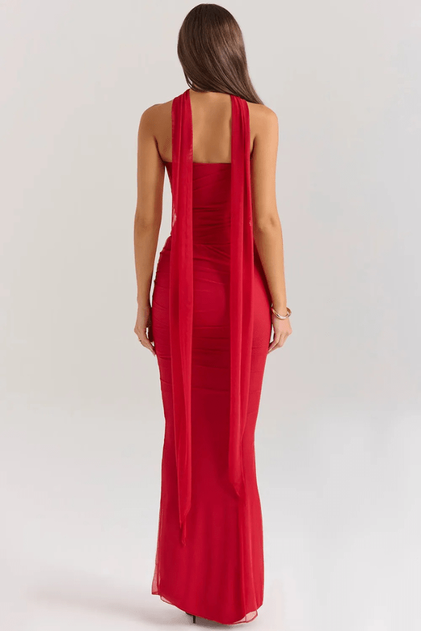Daisy | Wedding Guest Ruched Maxi Dress