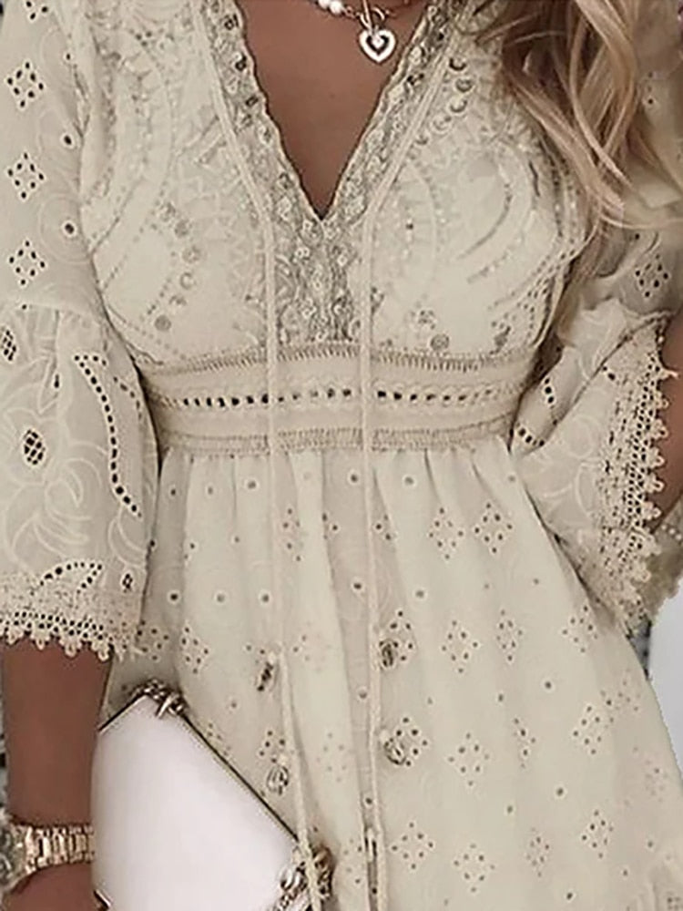 Felicity | Wedding Guest Lace Mini Dress Women