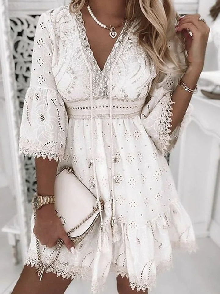 Felicity | Wedding Guest Lace Mini Dress Women