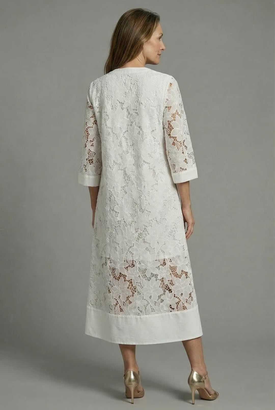 Evie | Wedding Guest Lace Midi Dress Women