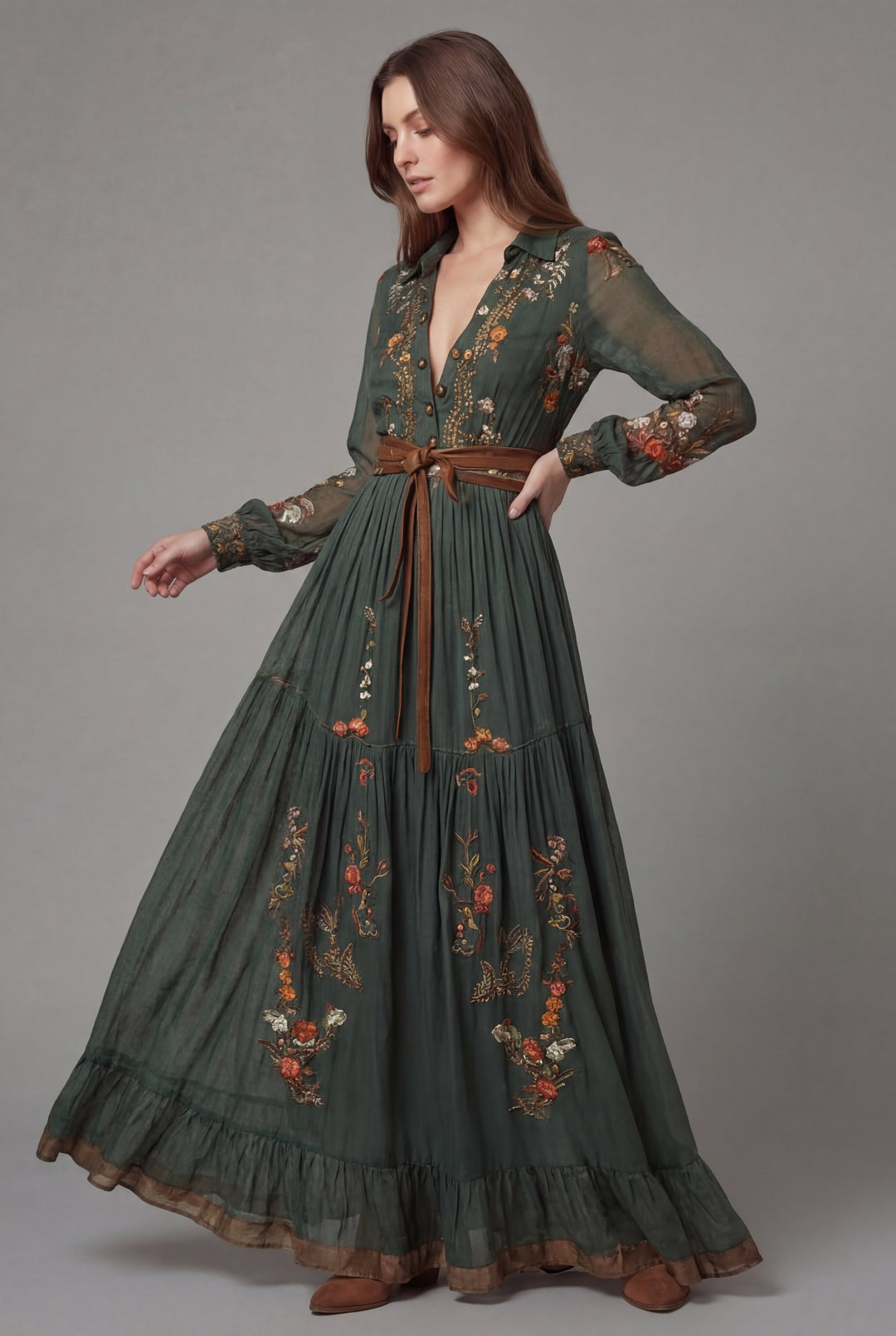 Elsie | Wedding Guest Chiffon Maxi Dress