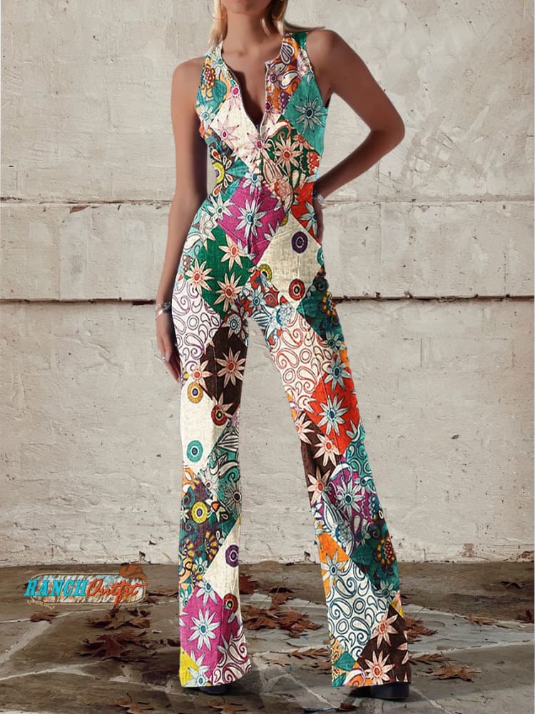Willow | Floral Wide-Leg Summer Jumpsuit Women