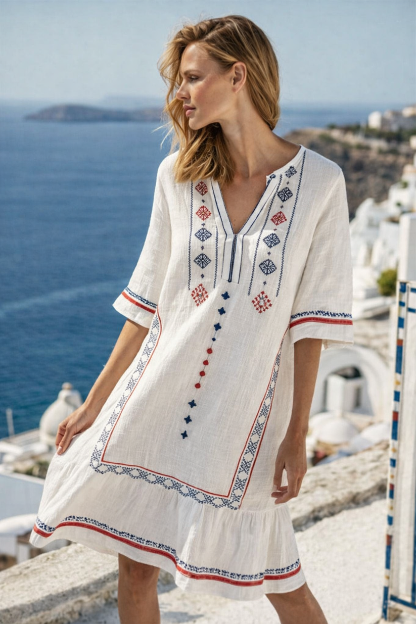 Bronte | Embroidered Summer Dress for Women