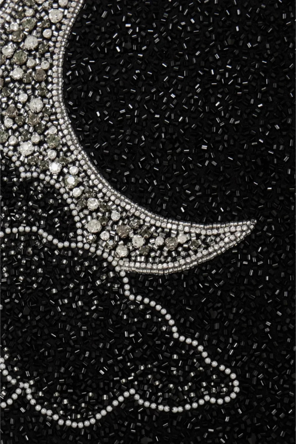 Willow | Black Dress with Crystal Moon &amp; Stars