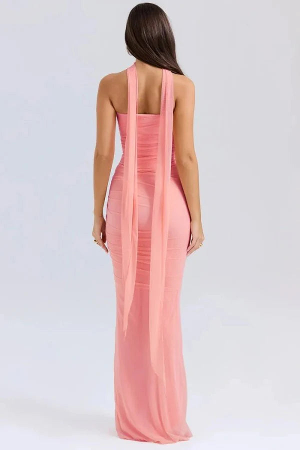Daisy | Wedding Guest Ruched Maxi Dress