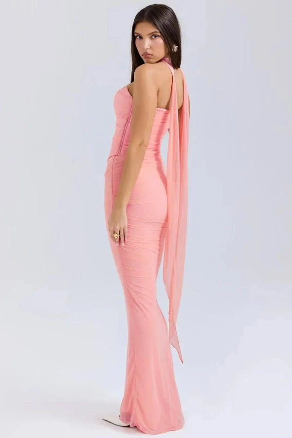 Daisy | Wedding Guest Ruched Maxi Dress