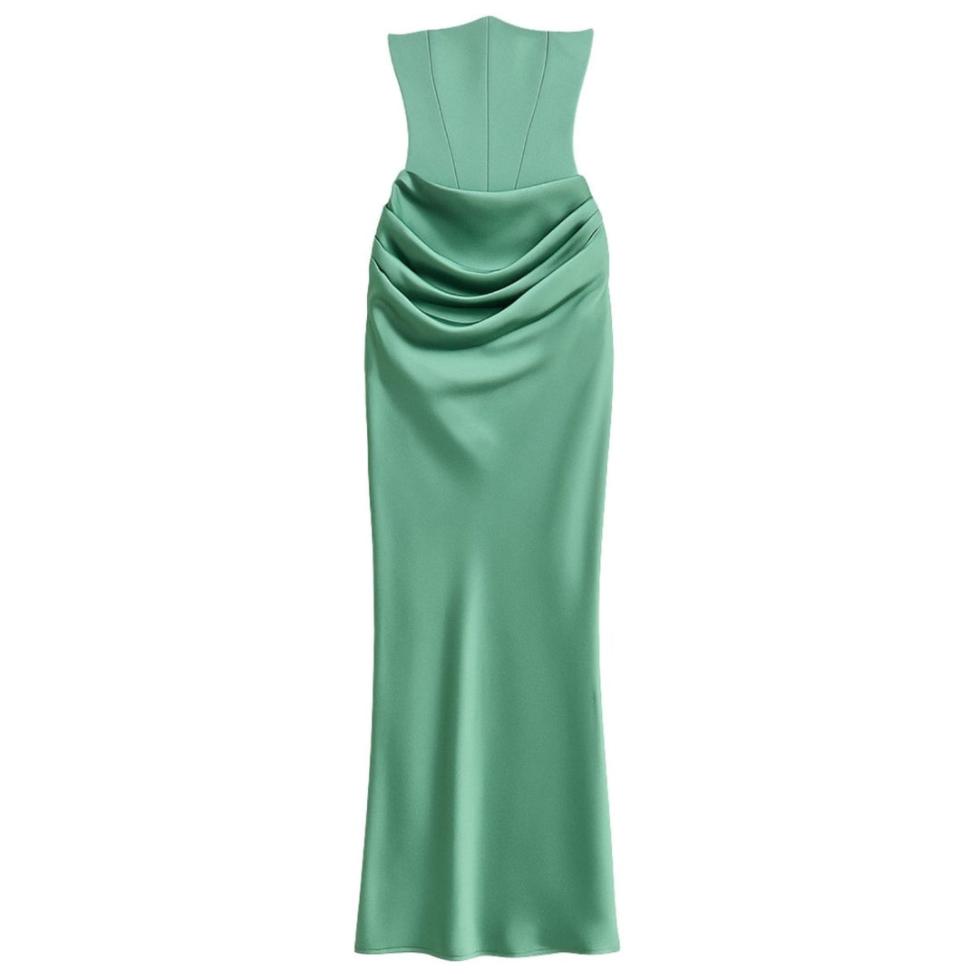 Sienna | Strapless Corset Maxi Dress for Women