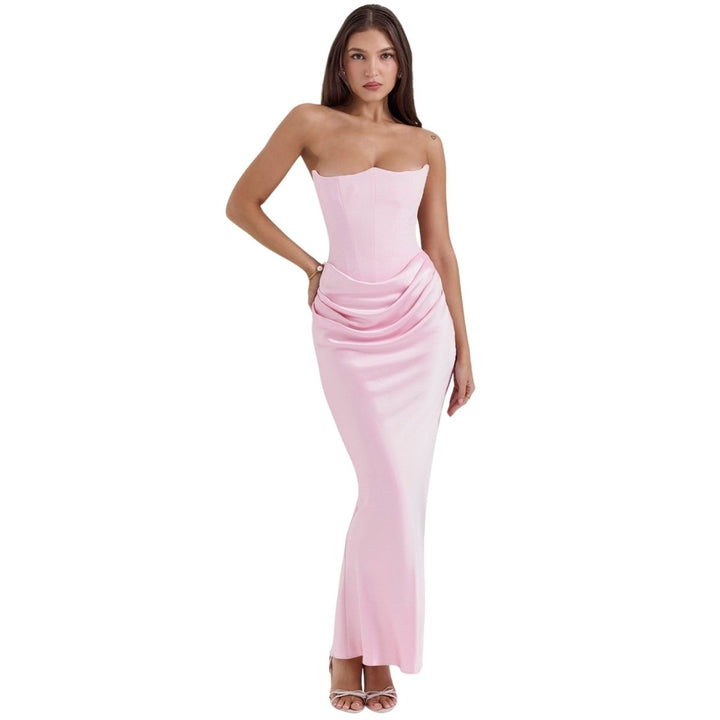 Sienna | Strapless Corset Maxi Dress for Women