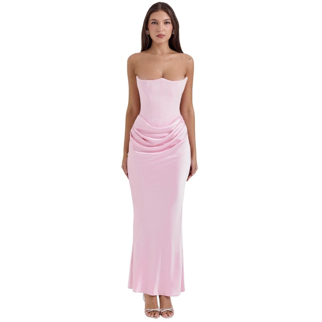 Sienna | Strapless Corset Maxi Dress for Women