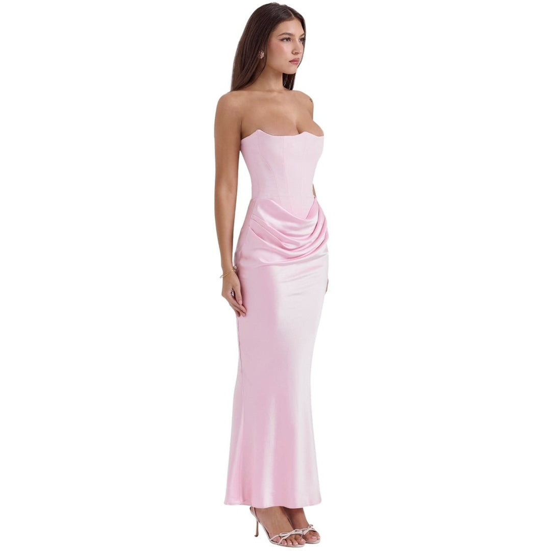 Sienna | Strapless Corset Maxi Dress for Women