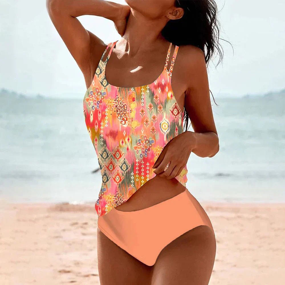 Alice | Mandala Print Tankini Two-Piece Swimsuit Women