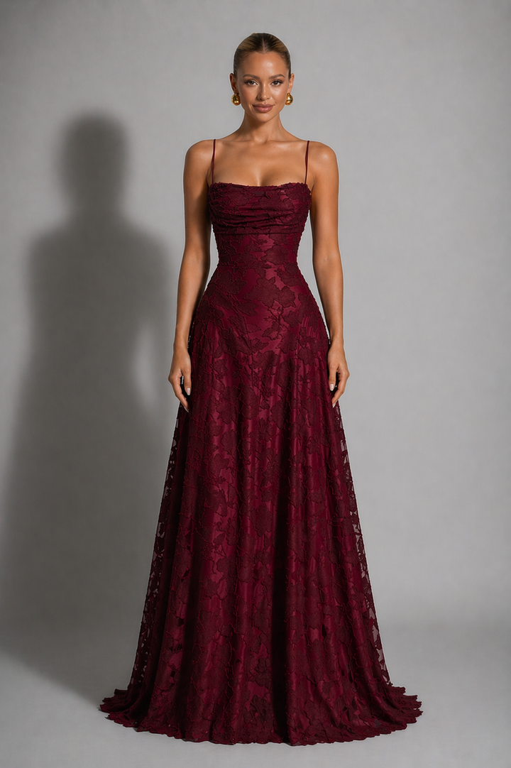 Gemma | Wedding Guest Lace Maxi Dress
