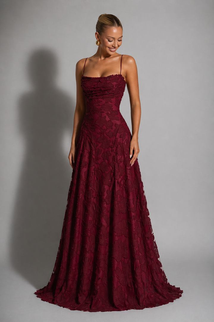 Gemma | Wedding Guest Lace Maxi Dress