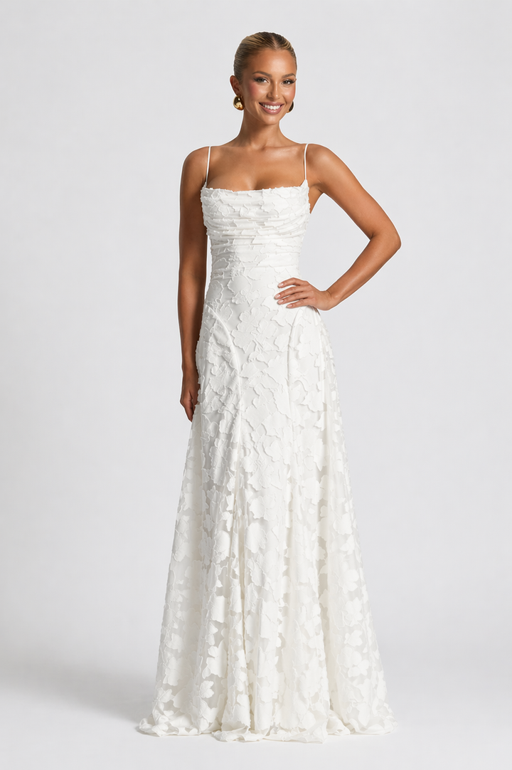 Gemma | Wedding Guest Lace Maxi Dress
