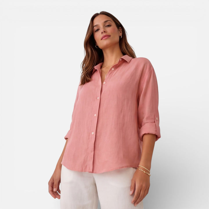 Tamsin | Women Clothing Linen Button-Down Shirt