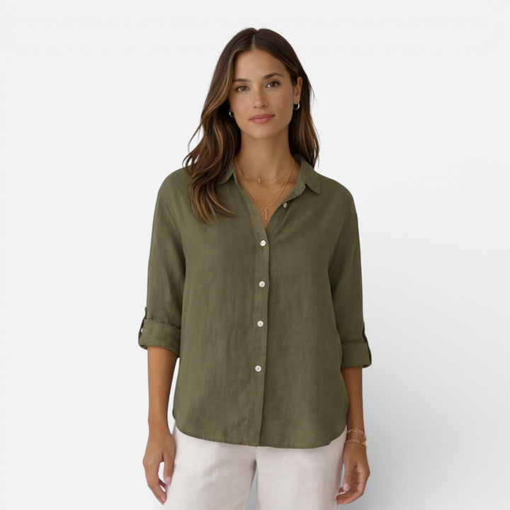 Tamsin | Women Clothing Linen Button-Down Shirt