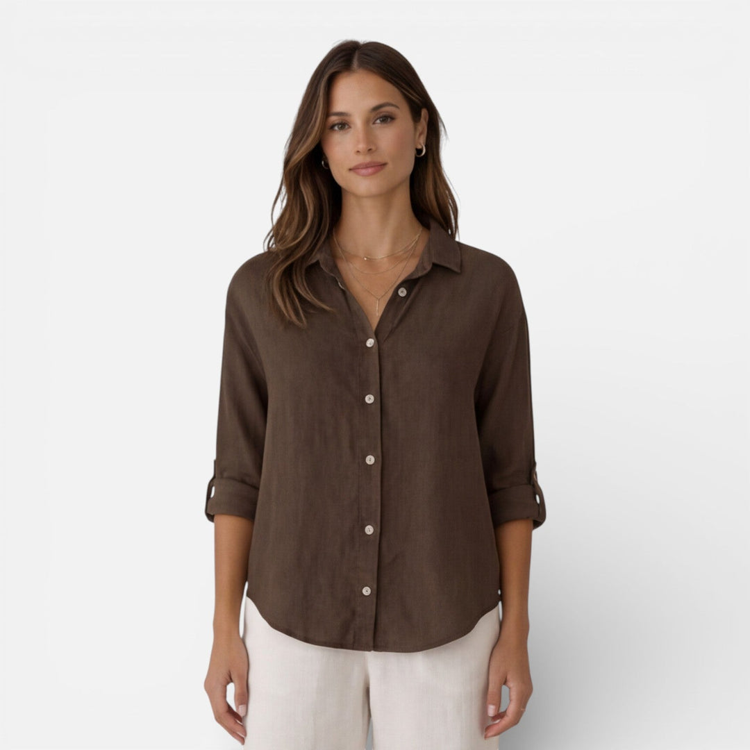 Tamsin | Women Clothing Linen Button-Down Shirt