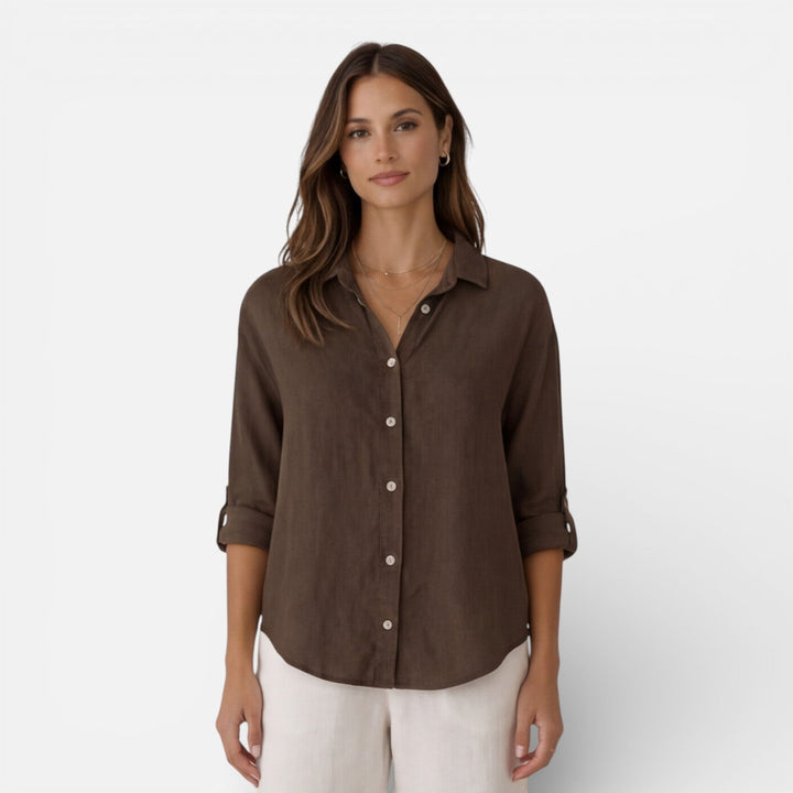 Tamsin | Women Clothing Linen Button-Down Shirt