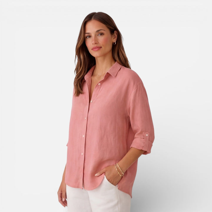 Tamsin | Women Clothing Linen Button-Down Shirt